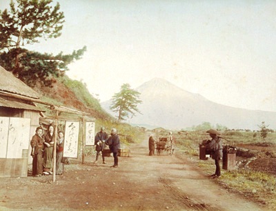 東海道岩淵からの富士山