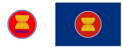東南アジア諸国連合のロゴマークと旗