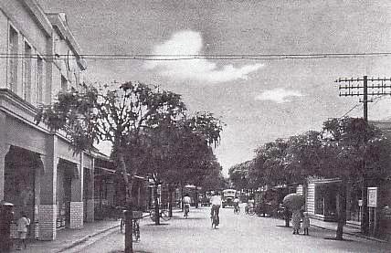 日本統治時代のコロールの街並み