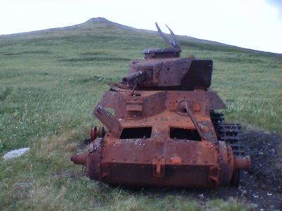 占守島の日本軍戦車