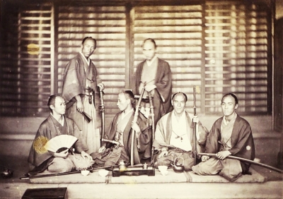 幕末異人警護のために集う幕府旗本