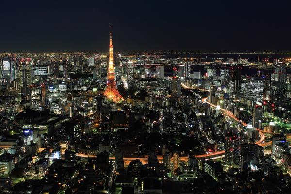 東京の冬の夜景